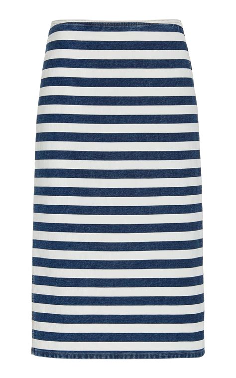 prada striped skirt|Prada skirts for women.